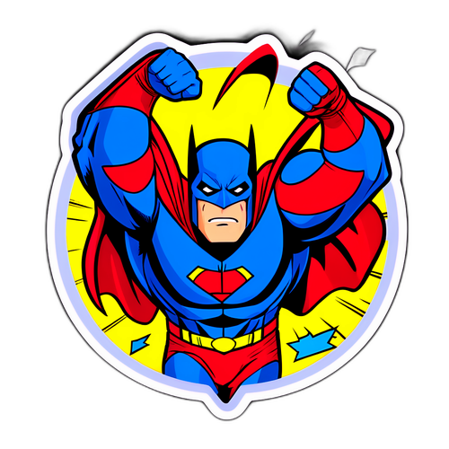 Stiker Superhero Berwarna-warni