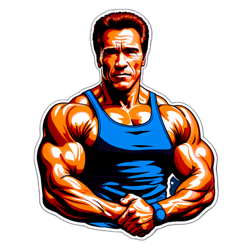 Mannelijke Krachtpatser Sticker