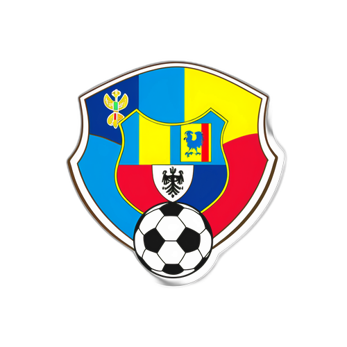 Sticker ya Soka ya Romania na San Marino