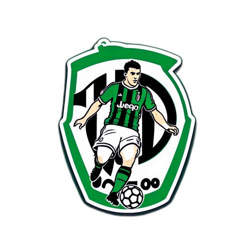 Samolepka fotbalového zápasu Sassuolo proti Juventusu