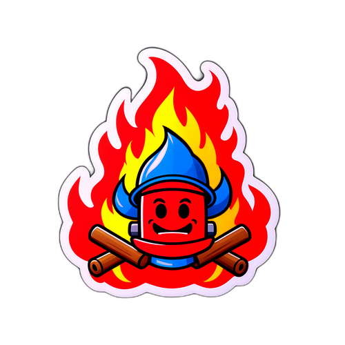 火災危険を警告するユーモラスでインパクトのあるデザイン