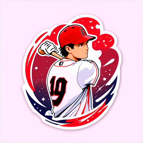 打擊之神！大谷翔平身姿動態動漫風格設計大揭秘