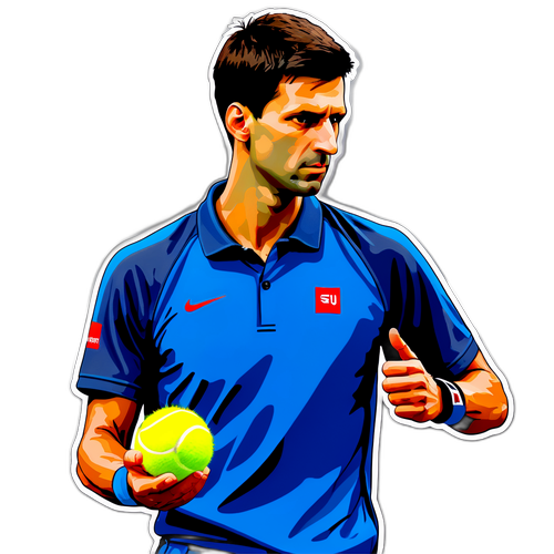 Novak Djokovic v zamyšlené póze