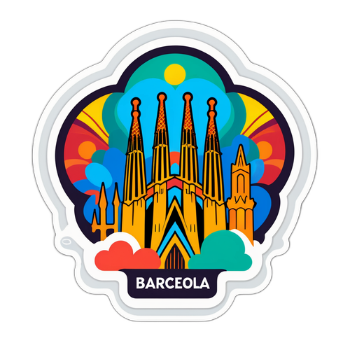 Barcelona's Architecture Sticker