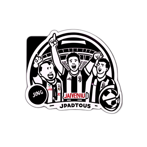 유벤투스 경기장에서 응원하는 관중 스티커