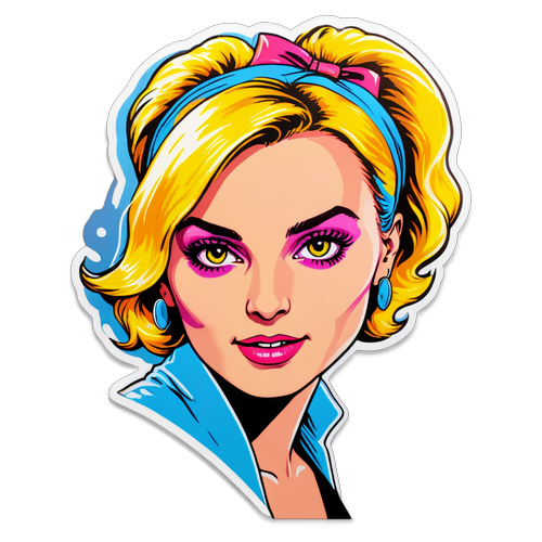 Stickers Beata Kozidrak w stylu pop-art