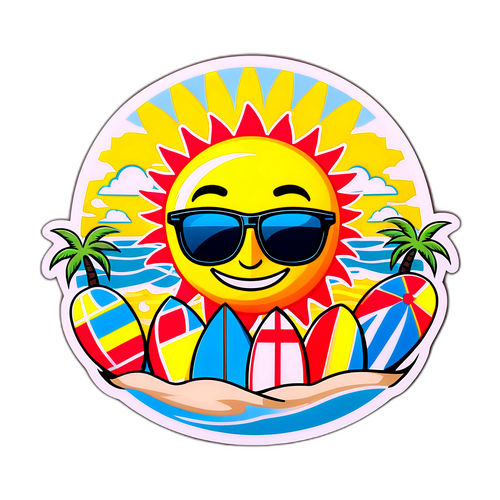 A Cartoon Sun Wearing Sunglasses in Tampa