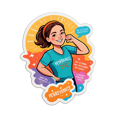 Sticker dinamic Julia Sauter cu citate motivationale