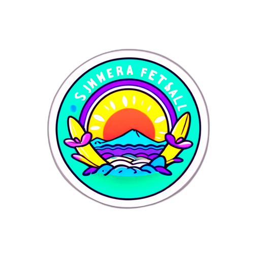 Sticker van een Zomerfestival