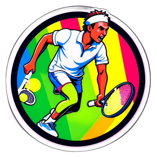 खेल उत्साहित टॉमी पॉल स्टिकर