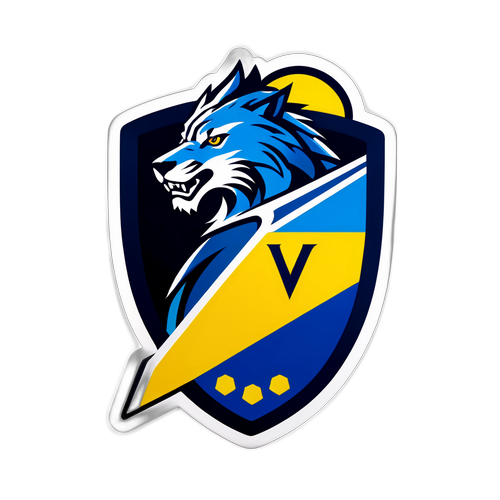 Biểu tượng trừu tượng thể hiện sự cạnh tranh giữa Sporting và Estoril