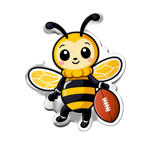 ผึ้งน่ารักในท่าทางน่ารักกับอุปกรณ์กีฬา