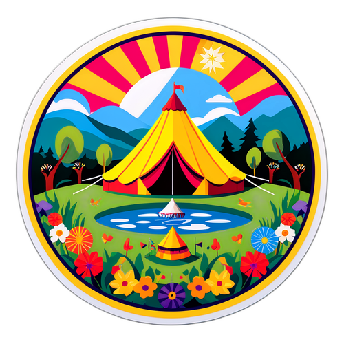 Autocollant pour le Festival de Glastonbury