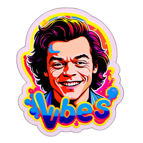 Autocollant vibrant de Harry Styles