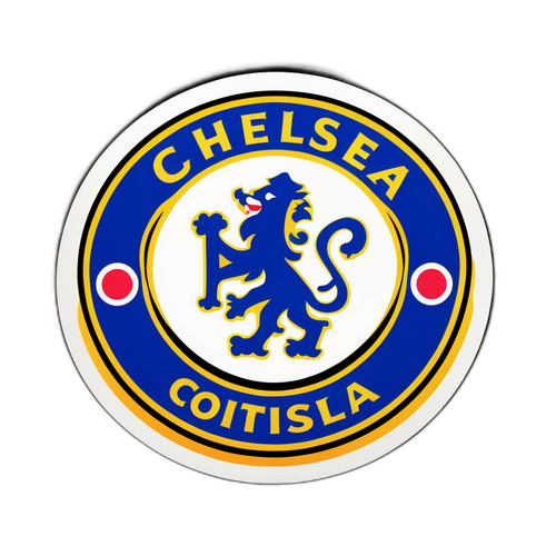 Sticker med Chelsea fodboldholdslogo