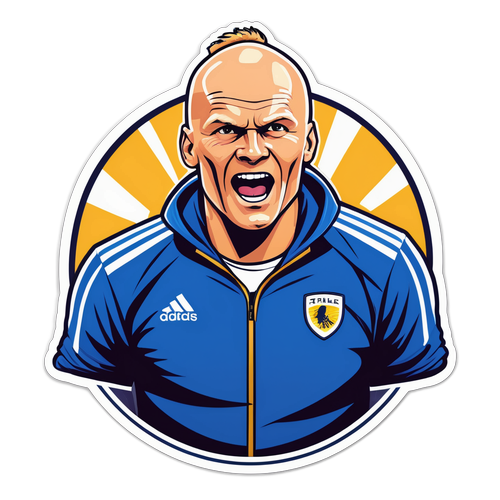 Motiverende klistremerke av Ståle Solbakken