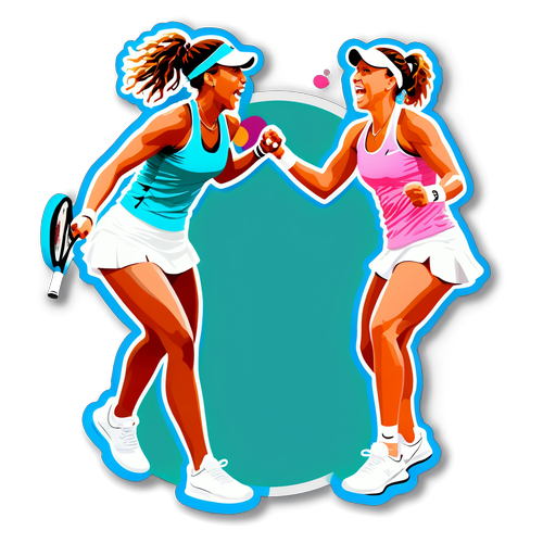 Sticker ni Madison Keys at Aryna Sabalenka sa Tennis Showdown