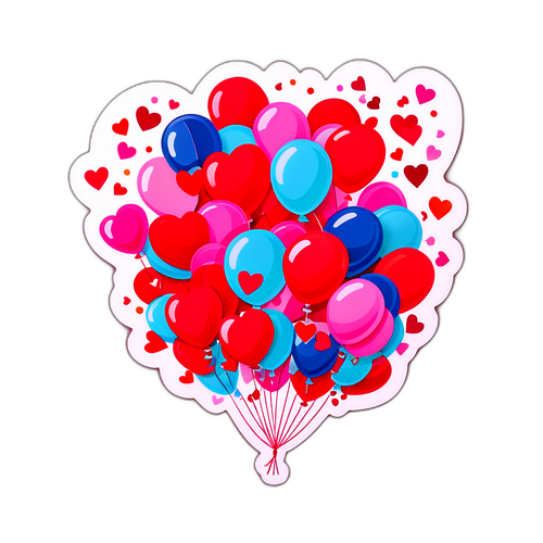 Balões e Corações para o Dia dos Namorados