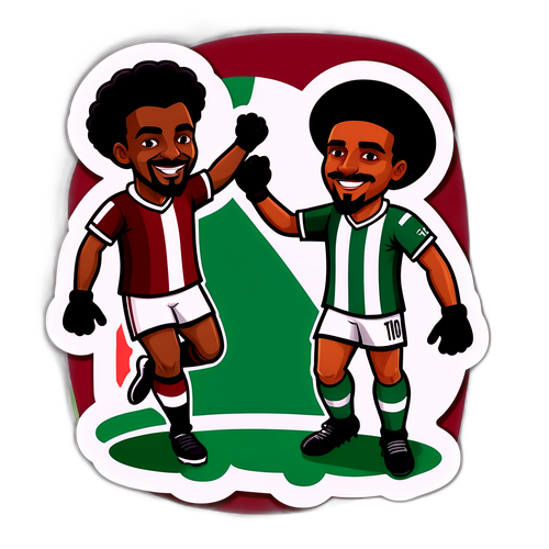 विनाइल स्टाइल्ड स्टिकर: फुटबॉल के सितारे