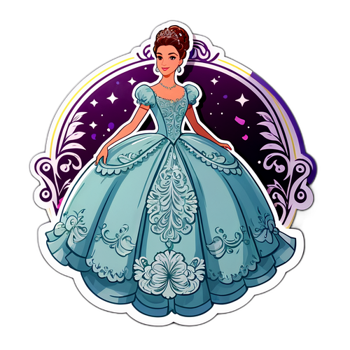 Glamorøs klistremerke for 'Bridgerton Sesong 5'