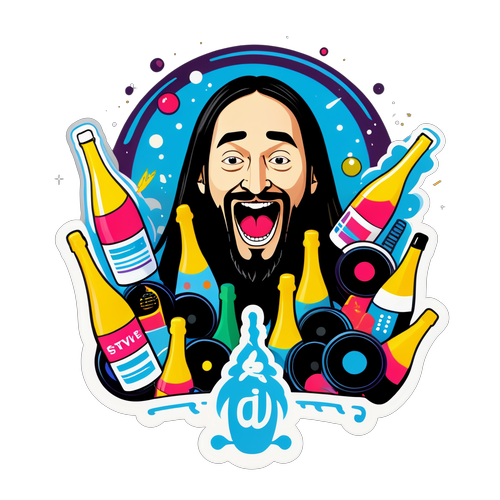 Steve Aoki: Eticheta Distracției cu Șampanie și Răsfăț Festiv!