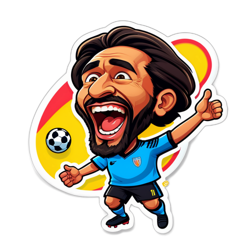 Muriqi Gol Sevinci Karikatürü