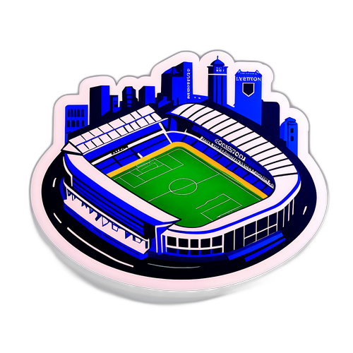 Abstrakt representation av Goodison Park