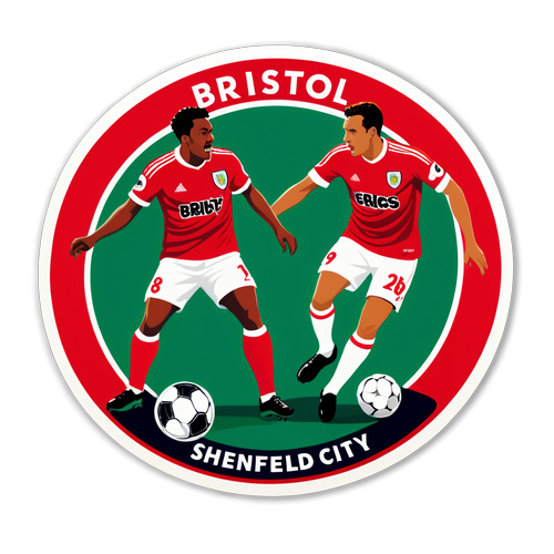 Rekaan Sticker Pertandingan Bristol City vs Sheffield United