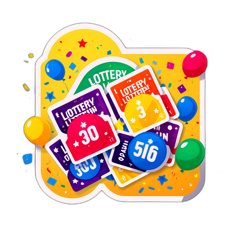 लॉटरी जीतने का sticker
