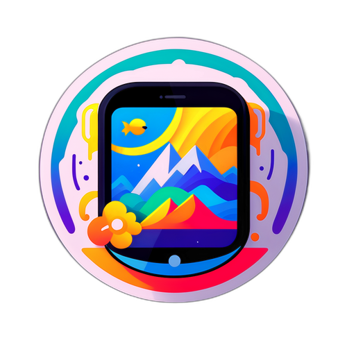 Sticker représentant l'application iOS 26