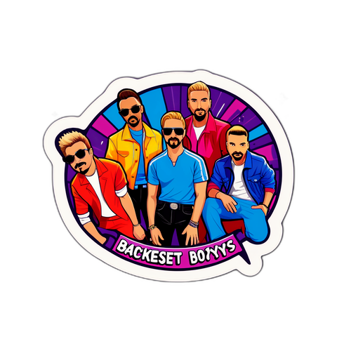 Adesivo Temático Backstreet Boys