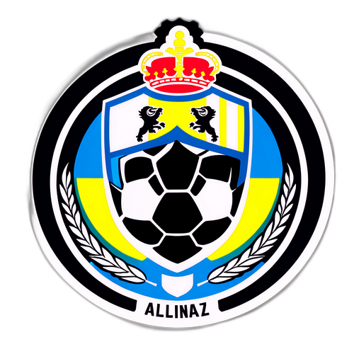 Sticker con el logo de la liga de fútbol