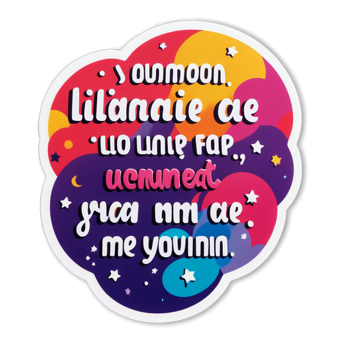 Színes és inspiráló idézetmatrica