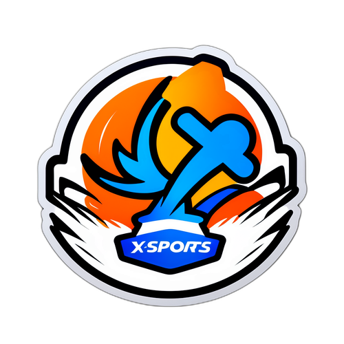 Desenvolver um adesivo com o logotipo Xsports