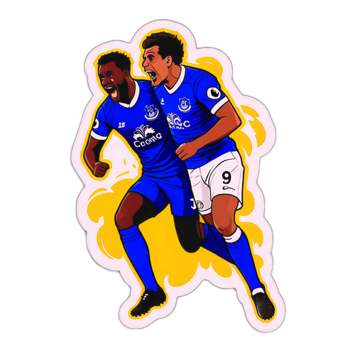 Actionfyllt ögonblick från Everton mot Leeds