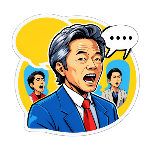 坂本隆史与公众抗议的互动贴纸