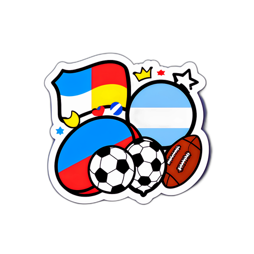 Sticker que celebra la cultura argentina