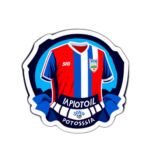 Sticker de Nacional Potosí vestido para un partido