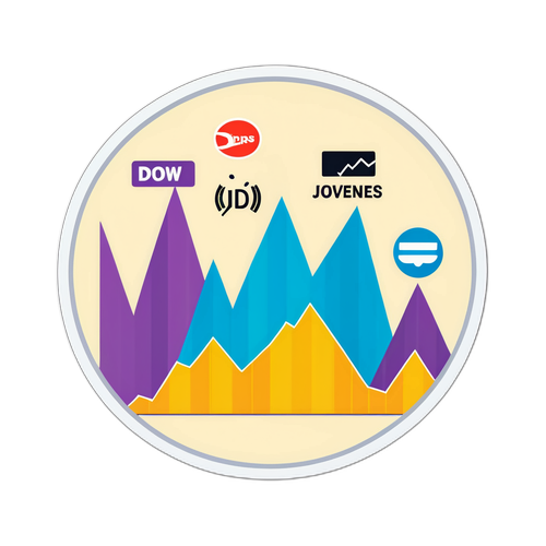 Sticker biểu thị chỉ số Dow Jones