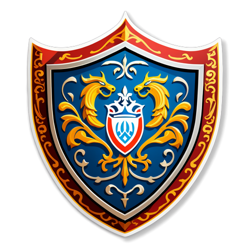 Desenho estilizado do escudo de Braga