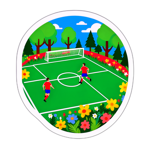 Stiker Sepak Bola Alam