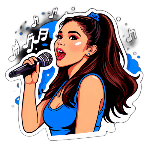 Stylowy naklejka Madison Beer na scenie