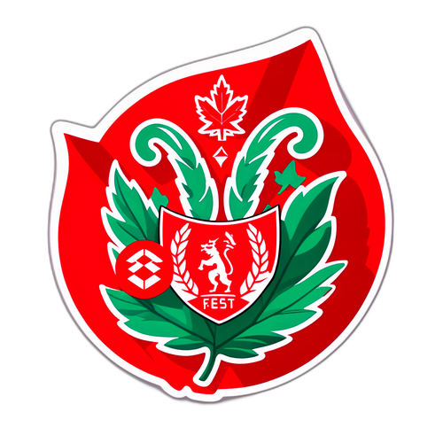 Tem Nottingham Forest với biểu tượng lá cây