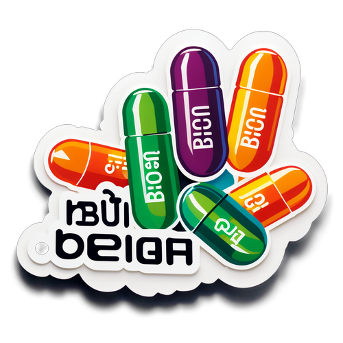 B12 Vitamin Energi Sticker