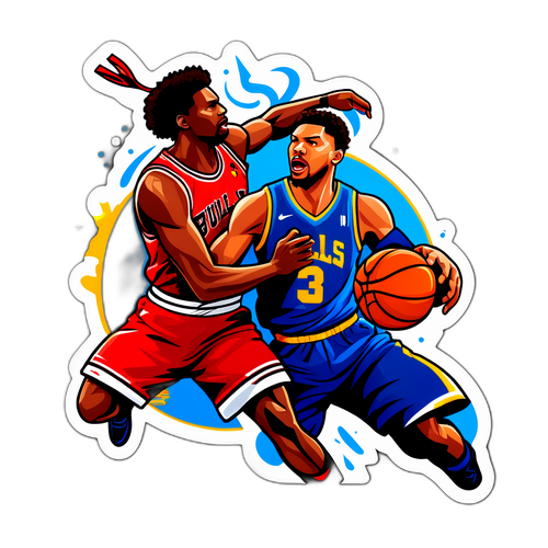 バスケットボールの激しい戦い