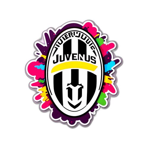 Logo Juventus în stil graffiti