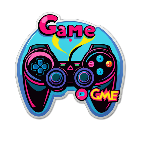 Game On! Retro PS5 Pro Sticker