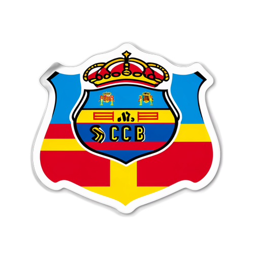İspanyol Futbol Kulübü Armaları ile Futbol Topu Sticker'ı