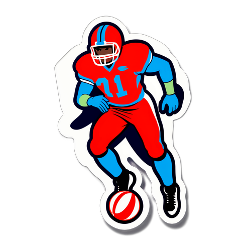 สติกเกอร์นักฟุตบอลเข้าสนาม