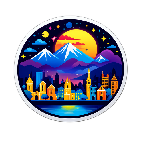 Peisaj nocturn al orașului Nyíregyháza